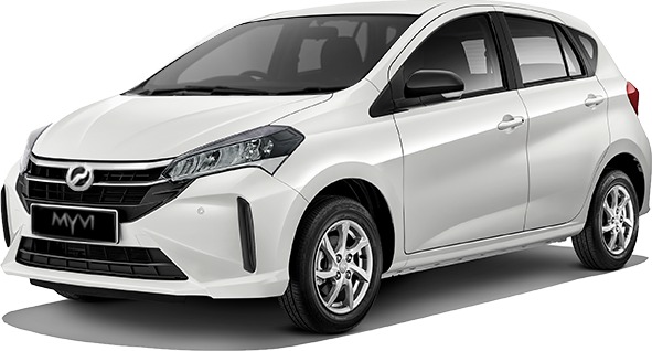A white five-door hatchback.