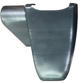 A light grey angled end cover.